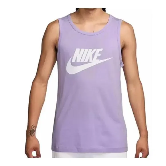 $30 Nike Sportswear Futura Icon Tank Top Gym Mens Size M  Logo Hydrangeas - Picture 4 of 4